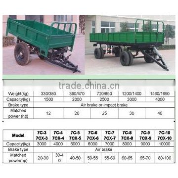 7C series farm trailer for tractor