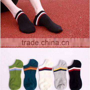 Men's/Boy's Ankle Sport Socks Shock Dry Low Cut Black White Pack