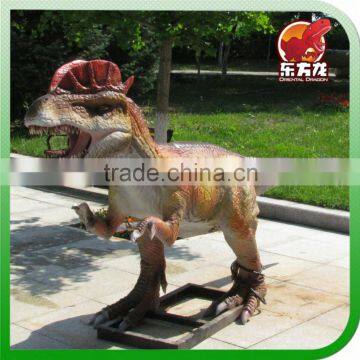 Theme park decorations and equipment Animatronic Dilophosaurus with Movements