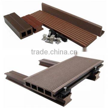 Factory Outlets with good price wood looking HDPE outdoor flooring