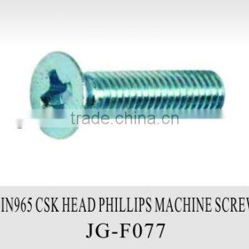 Din965 CSK head phillips machine screw