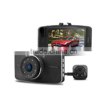 Dual lens 1080P car dash cam camera with GPS function