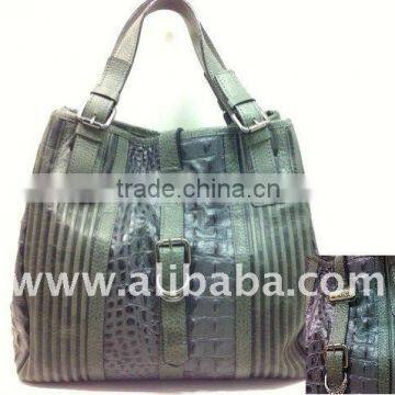 leather handbag croco 633