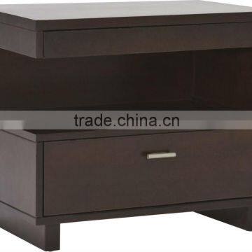 nightstand left bed side table timber night table panel furniture