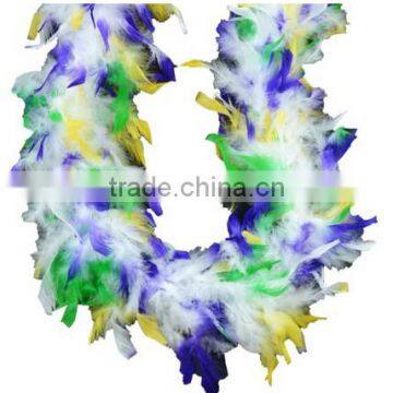 Deluxe Costume Accessory Feather Boa with colorful tips