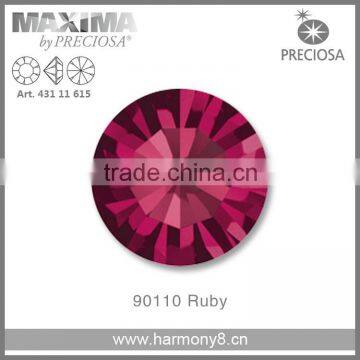 Original PRECIOSA MC Chaton Maxima, Ruby Point Back Rhinetsone