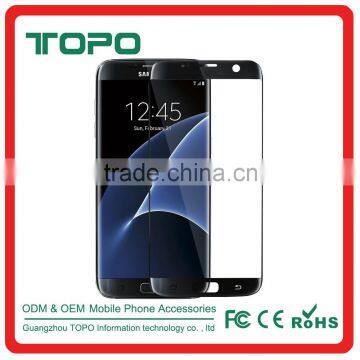 0.2mm 9H ultra thin full cover clear tempered glass 3D curved edge screen protector for Samsung galaxy S7 edge