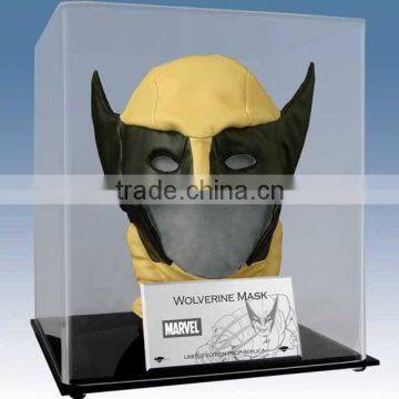 clear acrylic display case for Bat-man Mask