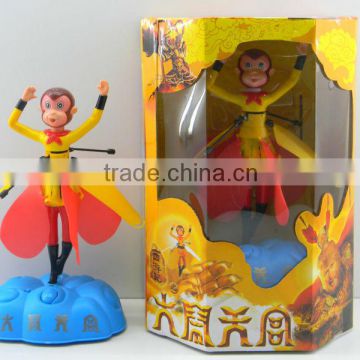 RC Flying Monkey King With Music and Light,induction Fairy Doll