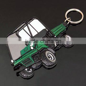 Vehicle Shaped Rubber Keychain /PVC Key Chain /PVC Key Holder With Custom Logo photo-2