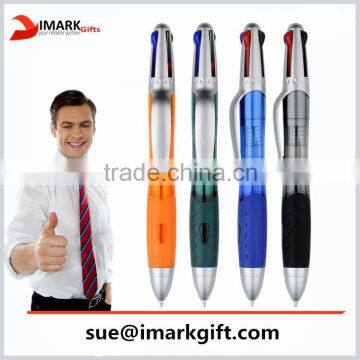 4 in 1 multi color plastic ballpoint pen promotional ball pen