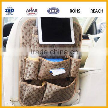 Car Back Seat Organizer Standard Size Auto Seat Multi-Pocket Travel Storage Bag photo-2