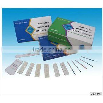 diagnostic rapid test kits one step test hCG pregnancy test, drug of abuse test, LH ovulation test,CE mark