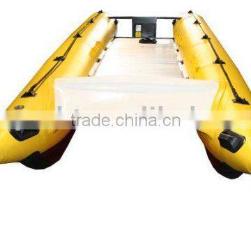 inflatable speed boat with aluminum floor, stainless steel transom LY450