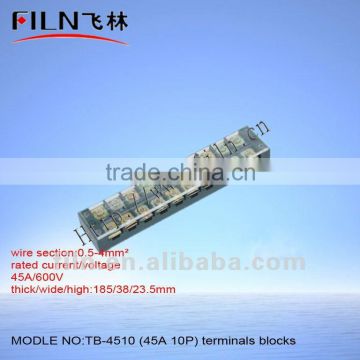 comb busbar TB-4510 45A 10P terminal block