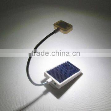 solar led book light with clip