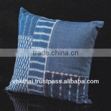 INDIGO DYED COTTON CUSHION