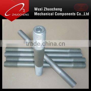 HDG A193 B7 stud bolt thread rod for structure with ISO certificate