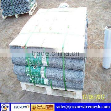 ISO9001:2008 factory price high quality wire netting/hexagonal wire netting