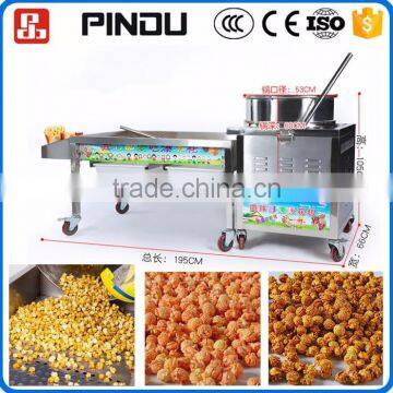 large scale caramel automatic corn popper popcorn machine