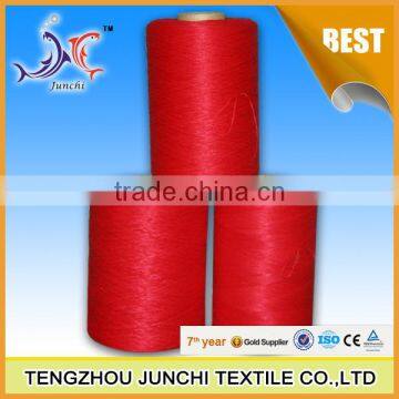 Raw White Polyester Yarn / 100% Polyester Spun Yarn / Polyester Close Virgin Yarn photo-4