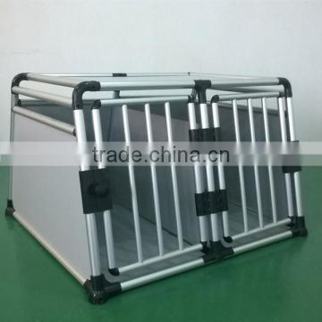 ALUMINIUM double -door transport DOG CAGE