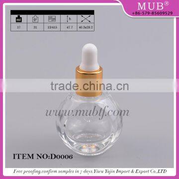 Bear Shaped Empty Glass Bottle With Dropper for Cosmetic Essential Oil photo-6