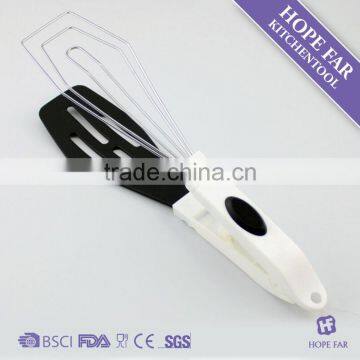 0600050 2 in 1 Large Size Food Tong With Nylon and Stainless Steel Wire Function Part