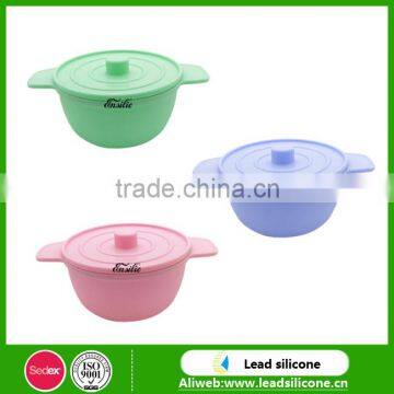 FDA soft silicone baby bowl , eco-friendly silicone bowl for baby feeding