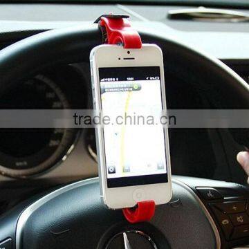 Creative Car Mobile Phone Holder Car Steering wheel Mounted Shelf