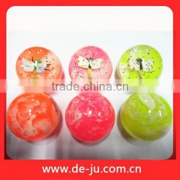 45mm Crystal Pattern Super Bouncing Monster Ball Toys