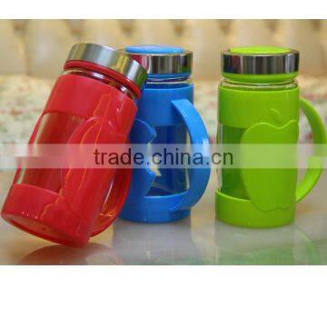 Supply fashion creative quality plastic cement apple glass office Cup / mug (350ml)