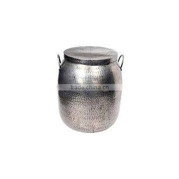 Copper Side Table Hammered by Indian Artisan photo-3