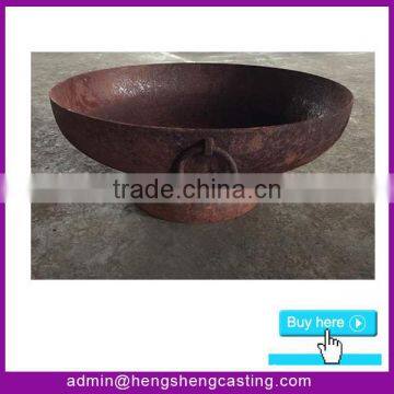Real Flame Outdoor Steel Construction Fire Pit With Handle