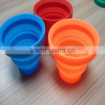 Silicone Folding Cup Telescopic Collapsible With Lid Outdoor Travel Camping photo-3