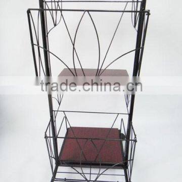 Multi-Function 3 Tiers Removable Sofa Side Table Rolling Magazine Table photo-2
