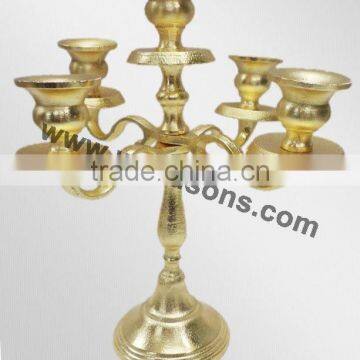Wedding Standing Gold Plated Candelabra photo-4