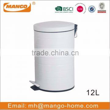 Colorful Round Metal Pedal Rubbish Bin photo-3