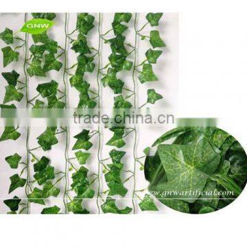 GNW FLV018 Hanging Wall Decoration Green Fabric Artificial Ivy Leaves Vines Wedding Decoration