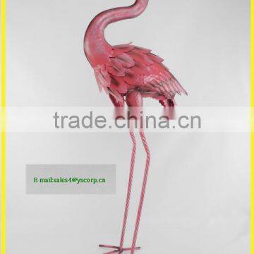 Metal Material and Ornaments Type Home and Garden Decoration Pink Flamingo for Graden Yard Lawn Bird Animal Art Decoration photo-2