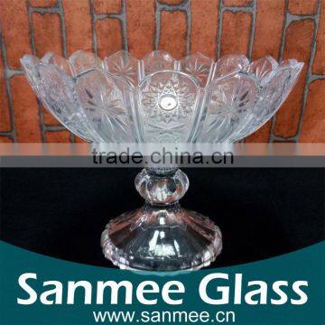 China Manufacture Cheap Clear Glass Cheese Plate