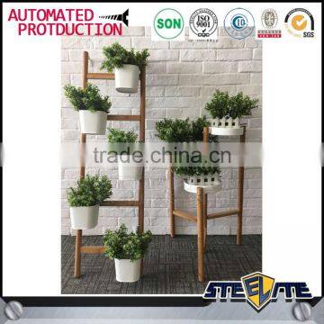 Steelite Garden Wood Flower Rack Flower Display Shelf photo-2