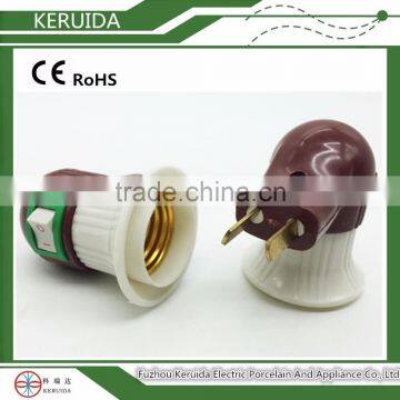 E27 Lamp Socket With Switch / European Standard Plugs With Lampholder photo-5