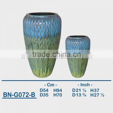 GLAZED CERAMIC OUTDOOR POT BN-G072