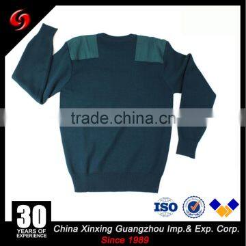 Mens Army Knitted Wool Pullover Military Sweater With Pocket photo-2