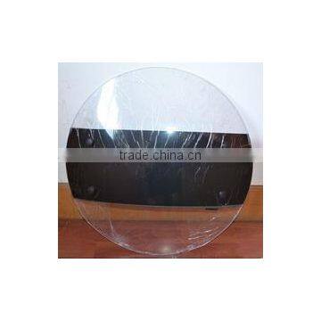 Diameter 530mm Round Shield Anti Riot Protective Shield/Transparent Polycarbonate Riot Shield photo-2