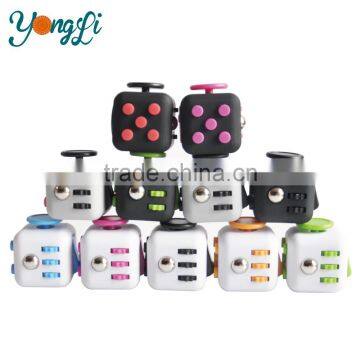 Mixed Colors Magical Cube Smooth Button Desk Toy Children and Adults Anxiety Attention Relieves Stress Fidget Cube photo-3