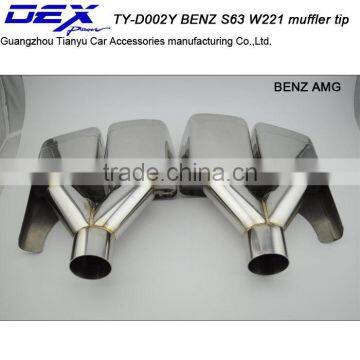 Tianyu DEX Auto Tuning SS304 B-enz Amg S63 W221 Exhaust Pipe Tail Tip photo-3