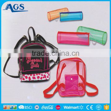 Eco-friendly material kid transparent shoulder bag