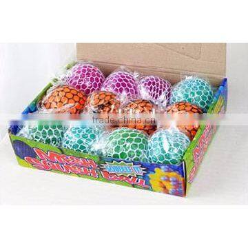 Squishy Color Changing Mesh Stress Ball Grape Stress BallBead Rubber Vent Hand Wrist Toy Mesh photo-4